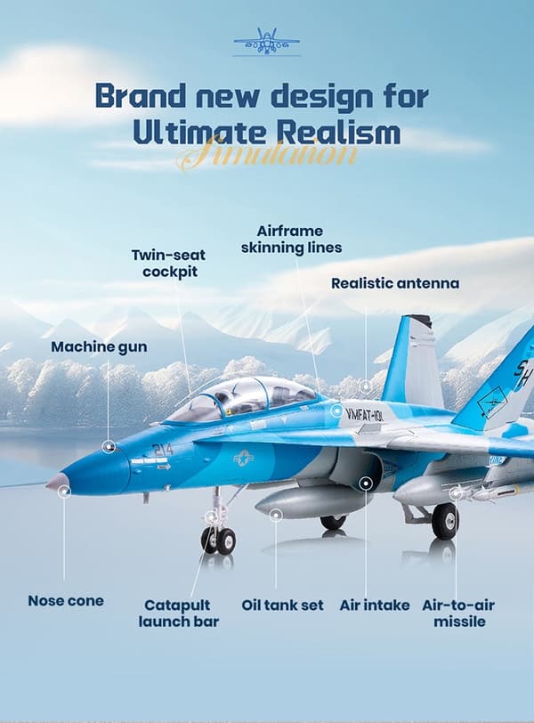 FMS F-18 Hornet 64mm EDF PNP