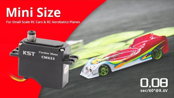 KST CM633 Coreless Mini Servo 15kg/0.08s