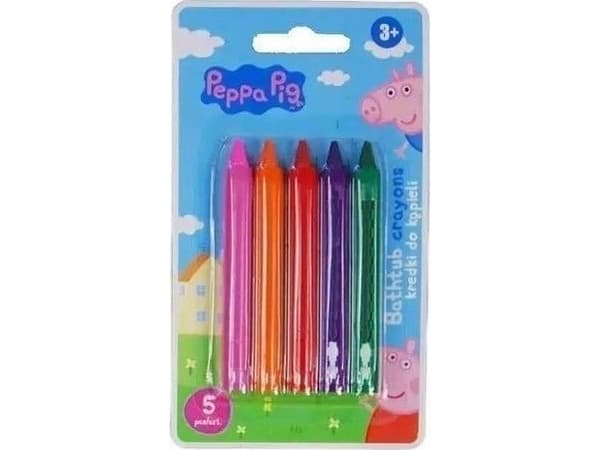 Kylpykynttiläkynttilät 5väriä Peppa Pig ASTRA