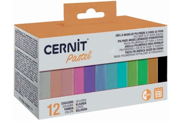 Cernit lahjapakkaus 12x25g, pastellivärinen