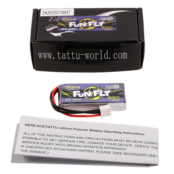 2s   500mAh - 25C - Gen&#39;s Ace Funfly JST-3P
