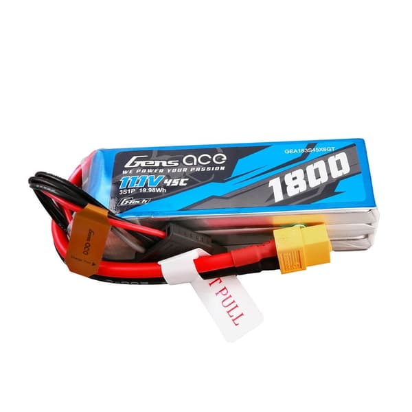 3s  1800mAh - 45C - Gen&#39;s Ace G-Tech XT60