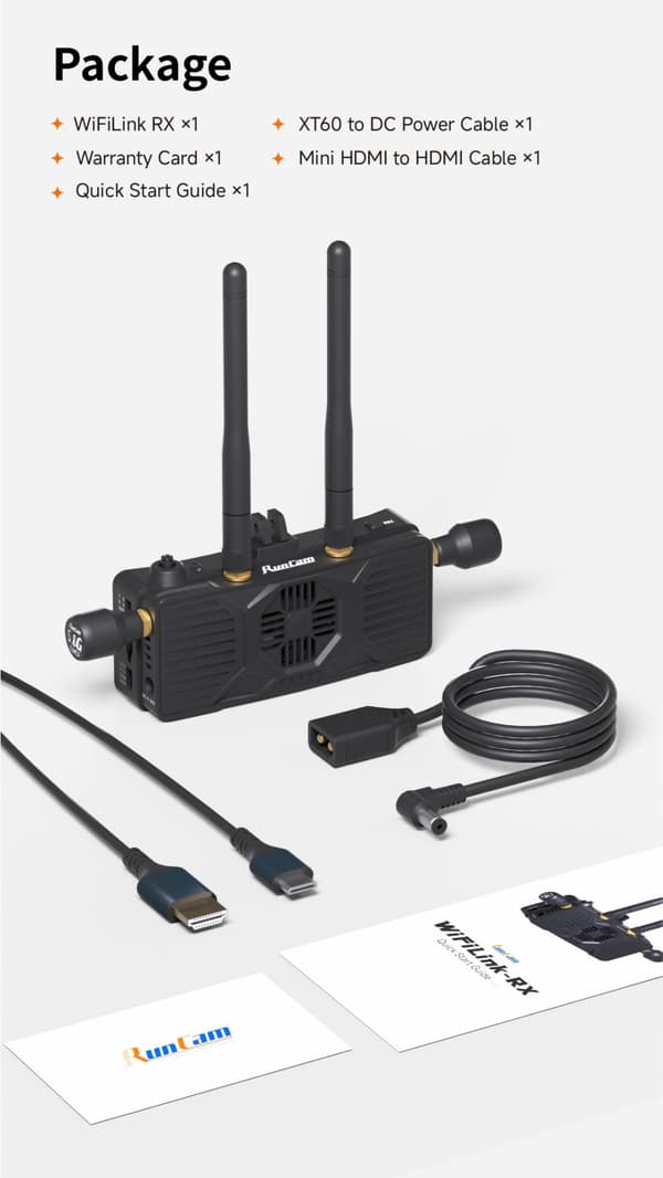 RunCam WiFiLink-RX Digital HD-mottagare - OpenIPC