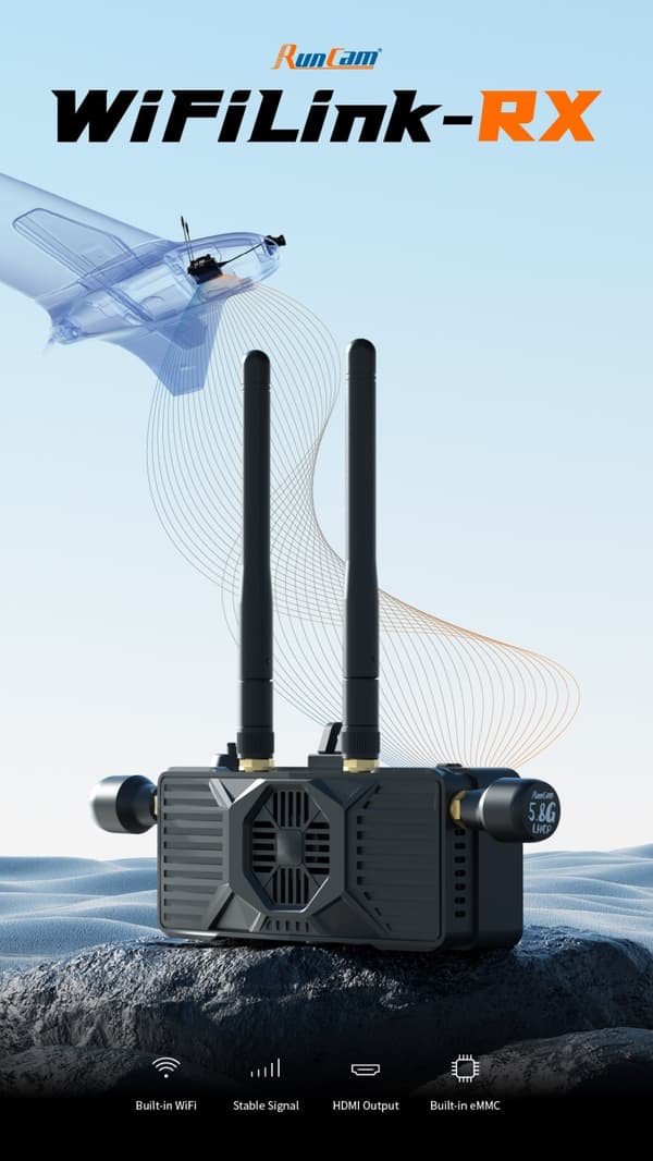RunCam WiFiLink-RX Digital HD-mottagare - OpenIPC