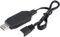 Miniatyrbillede 2 af 7: 7.4V 1500mAh Lipo Batteri + USB Oplader SM-2P Til RC U12A H101 - Fjernstyret Legetøj Tilbehør Li-Ion Batteri