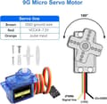 Miniatyrbild 2 av 5: 10 delar Micro Servo 9G för RC Flyg Båt Robot – Tillbehör till Fjärrstyrda Leksaker Servomotor