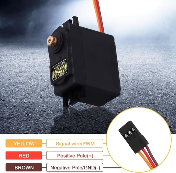 2 stycke MG995 Digital Servo Metall 15kg – Tillbehör till Fjärrstyrda Leksaker Servomotor