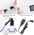 Miniatyrbillede 4 af 6: Yunique 2x USB Oplader 3.7V SM-2P til LiPo / NiMH RC – Tilbehør til Fjernstyret Legetøj Batterioplader