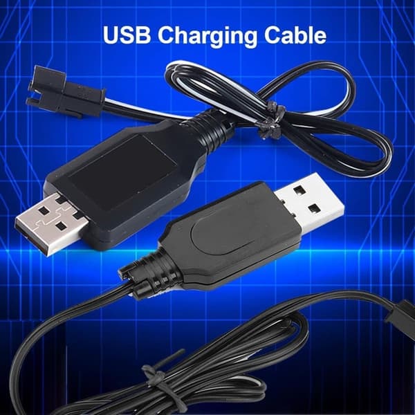Yunique 2x USB Oplader 3.7V SM-2P til LiPo / NiMH RC – Tilbehør til Fjernstyret Legetøj Batterioplader