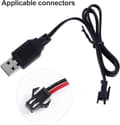 Miniatyrbillede 2 af 6: Yunique 2x USB Oplader 3.7V SM-2P til LiPo / NiMH RC – Tilbehør til Fjernstyret Legetøj Batterioplader