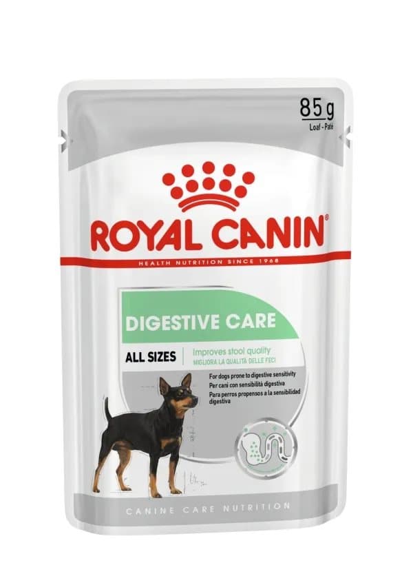 Royal Canin Digestive Care, Universal, Alla raser, Medium (11 - 25 kg), Mini (5 - 10kg), X-Small (<4kg), Kött, Grönsaker, 85 g