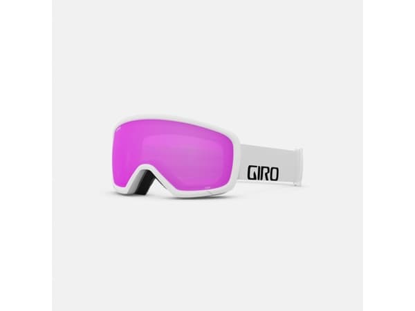 Giro Stomp Flash, Hvit, Unisex, Sfærisk linse, Hvit, Rosa, S2