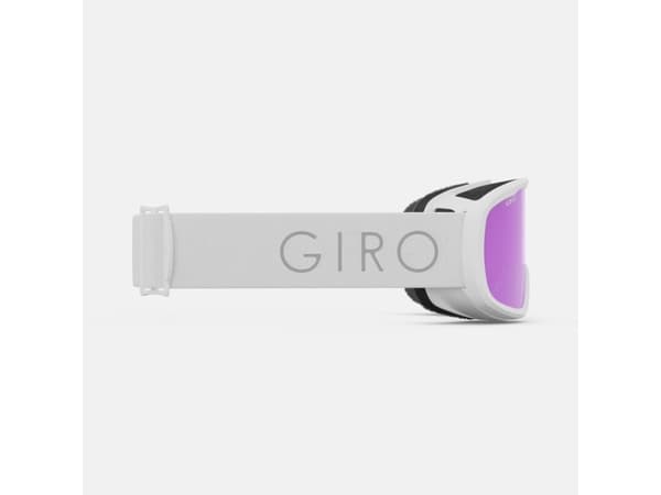 Giro Moxie Flash Goggle, Valkoinen, Naisten, Pyöreä linssi, Polykarbonaatti, Valkoinen, Vaaleanpunainen, Keltainen