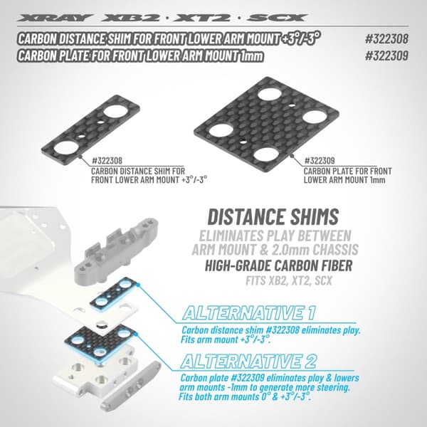 XR-322308 Car Dist Shim for Front Lower Arm Mount