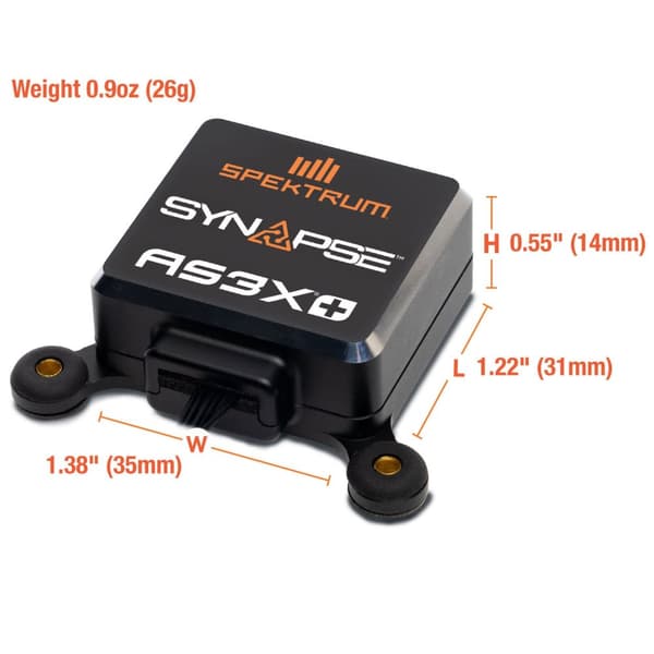 Spektrum Synapse AS3X+ och SAFE-stabiliseringsmodu