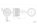 Miniatyrbild 5 av 5: SunnySky 4518 1100KV Motor - Gul