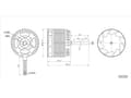 Miniatyrbild 4 av 4: SunnySky 4520 1120KV Motor - Gul