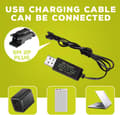 Miniatyrbillede 7 af 7: 2 stk 3.7V 1600mAh Li-ion batterier + USB-kabler SM-2P - Velegnet til RC bil 9962, 8837 fjernstyret legetøj batterier