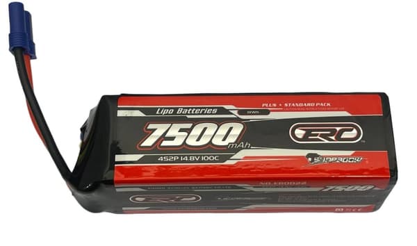 4s  7500mAh - 100C - Sunpadow ERC LiPo - EC5
