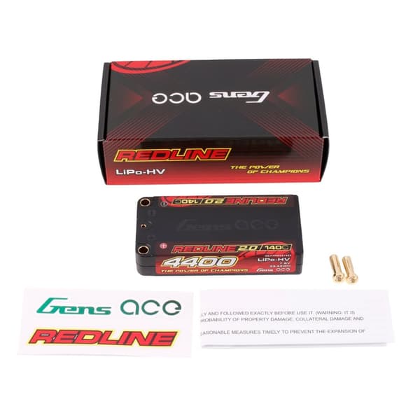 2s 4400mAh - 140C - Gen's Ace Redline HV