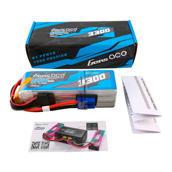 6s 3300mAh - 45C - Gens Ace EC5