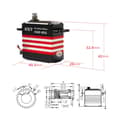Miniatyrbild 3 av 3: KST HA20-4515 HV Borstlös Servo 50kg/0.13s