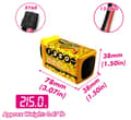Miniatyrbillede 3 af 3: 6s  1350mAh -150C - SpeedyPizzaDrones Pro XT60