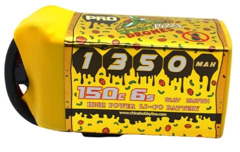 6s  1350mAh -150C - SpeedyPizzaDrones Pro XT60