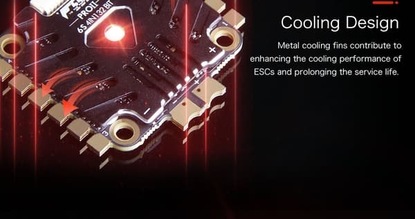 F55A Pro II 4-i-1 ESC med BEC AM32 3-6S