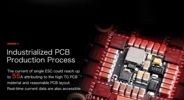 F55A Pro II 4-i-1 ESC med BEC AM32 3-6S