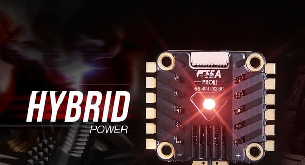F55A Pro II 4-i-1 ESC med BEC AM32 3-6S