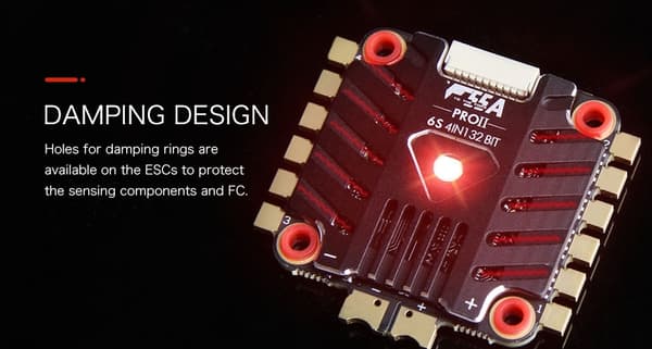 F55A Pro II 4-i-1 ESC med BEC AM32 3-6S