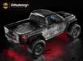 Miniatyrbild 3 av 9: Rock1 313 mm 1/10 Crawler. genomskinlig kaross