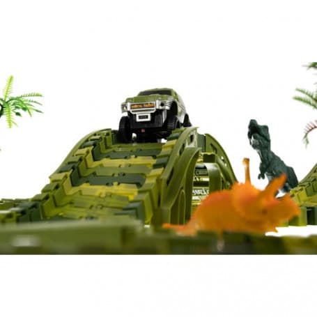 Bil med spår - dinosaurier park tema