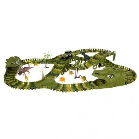 Bil med spår - dinosaurier park tema