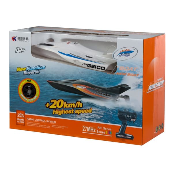 Color Baby Rc -ajoneuvo Airship High Speed 20 Km/h Valkoinen 14 Years