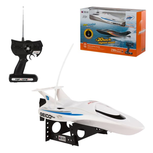 Color Baby Rc -ajoneuvo Airship High Speed 20 Km/h Valkoinen 14 Years