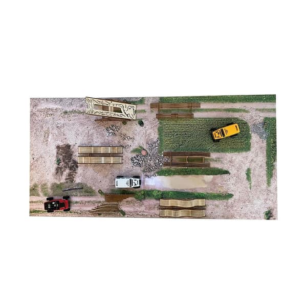 Crawler Park Rc Circuit Tæppe Fjernbetjening 200x70 Cm 1/24 Flerfarvet