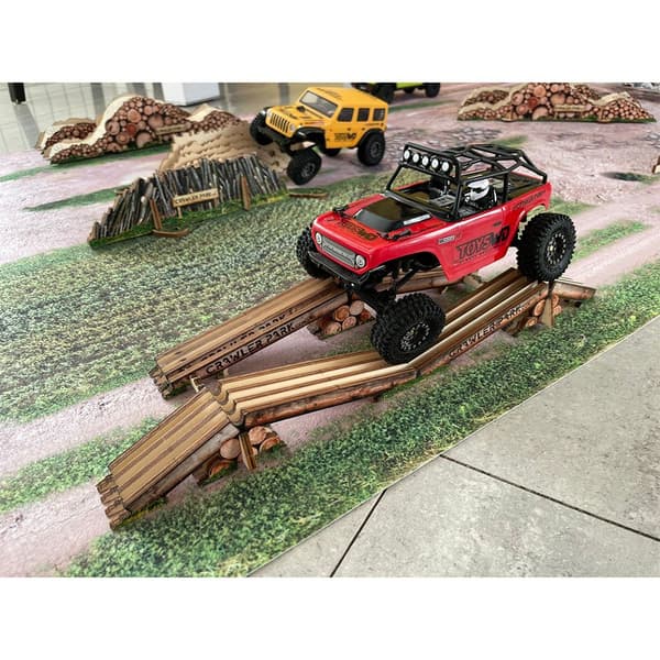 Crawler Park Rc Circuit Tæppe Fjernbetjening 200x70 Cm 1/24 Flerfarvet