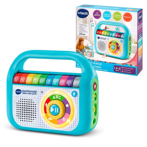 Vtech Spiller Records. Synger Og Danser Musical 80-615522 Transparent