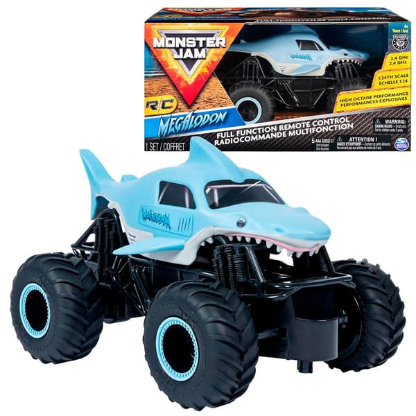 Spin Master Monster Jam Megalodon Radio Control 1:24 Søvfarvet