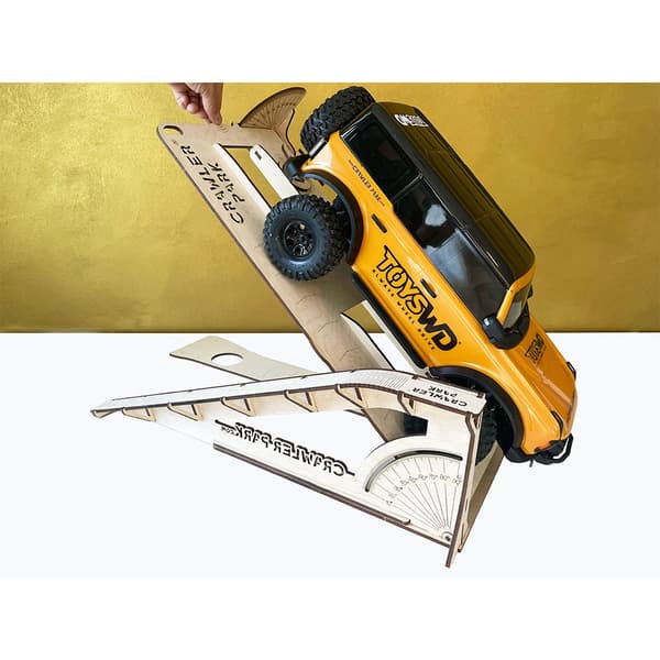 Crawler Park Iskunvaimentimen Testiramppi Rc Crawler Park Ruskea