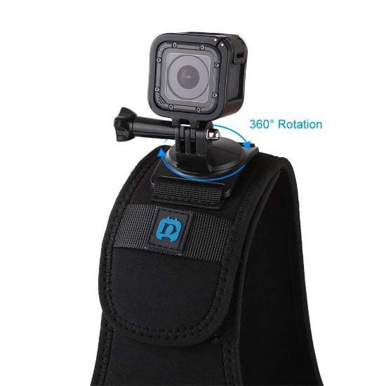 Unioem Electronics Rotationsbrystsele Til Actionkamera 360º Sort