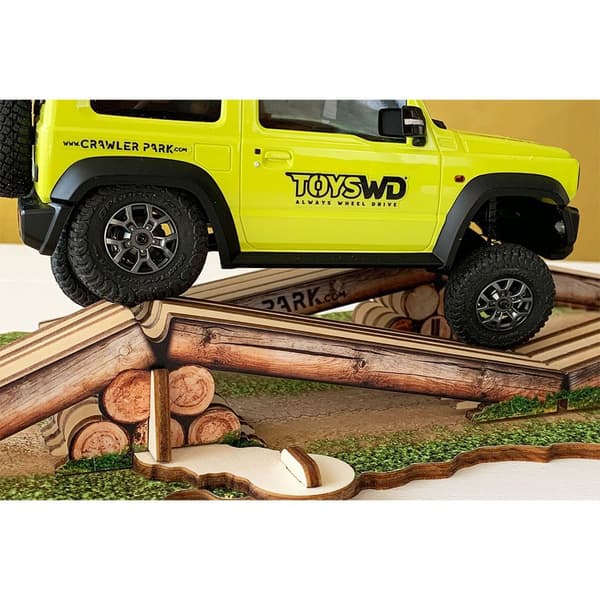 Crawler Park Brokrydsende Hindring Rc 1/24 Fjern Styring Flerfarvet