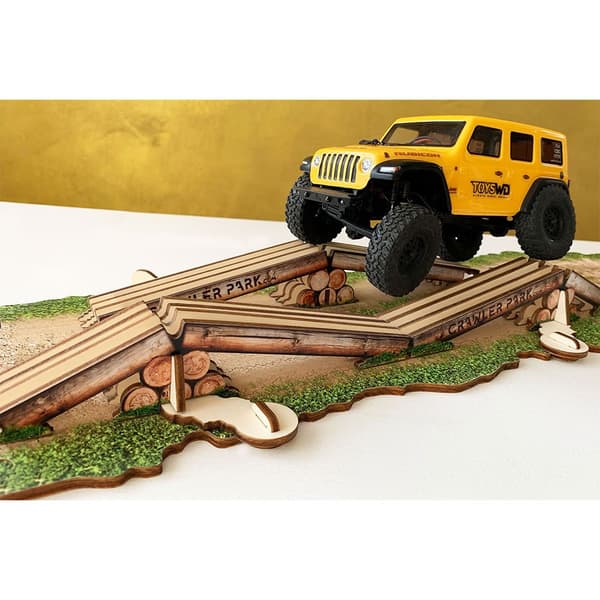 Crawler Park Brokrydsende Hindring Rc 1/24 Fjern Styring Flerfarvet
