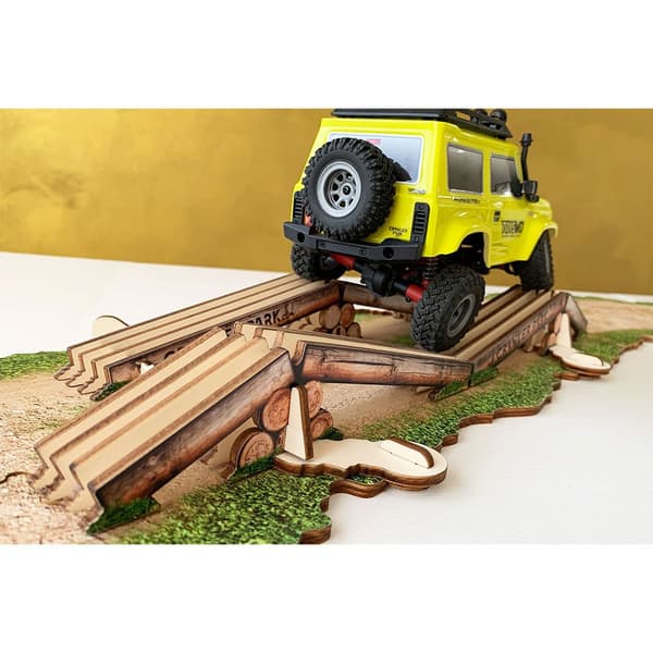 Crawler Park Brokrydsende Hindring Rc 1/24 Fjern Styring Flerfarvet