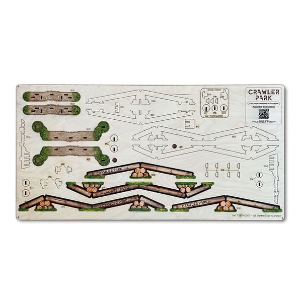 Crawler Park Brokrydsende Hindring Rc 1/24 Fjern Styring Flerfarvet