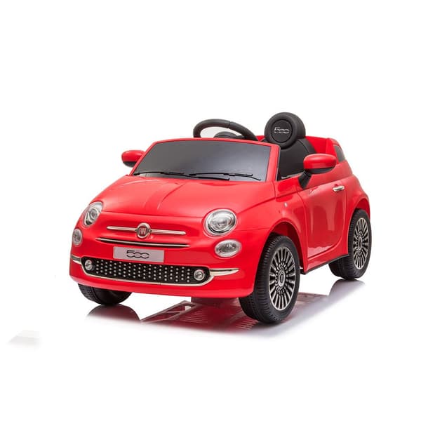 Runruntoys Bil Fiat 500 12v R/c Rød