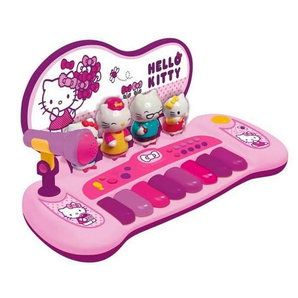 Reig Musicales Orgel Med Figurer Og Melodier Figurer Hello Kitty Rosa