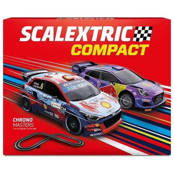 Scalextric Autot Circuit Chrono Masters Monivärinen